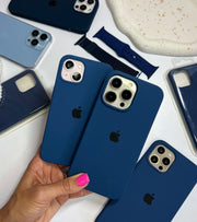 iPhone Premium Quality Silicone Case (navy blue color)