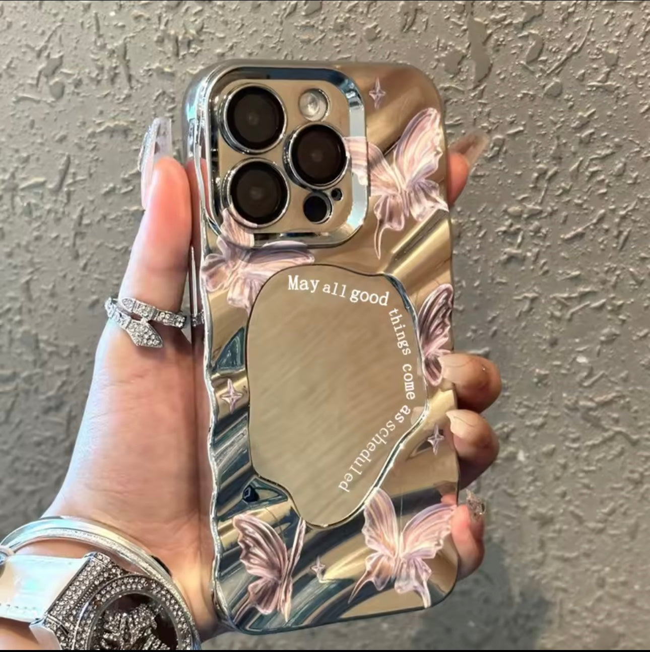 🦋 Butterfly Mirror Premium iPhone Case – NOW 70% OFF!