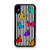 "Black white lines butterfly 2D Case!"  (Write your phone model below )