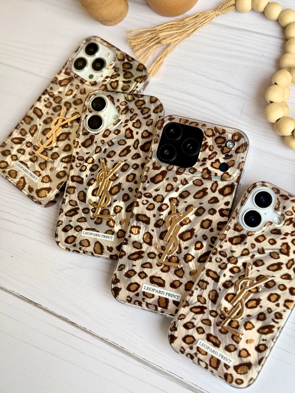 Premium Ysl Branded Leopards Case With Box packing