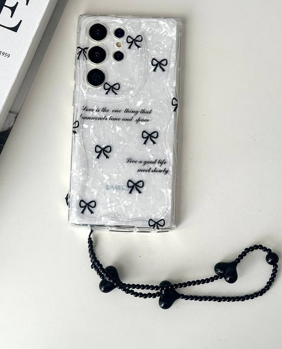 Bow chubby Shimmer with Hanging Charm 70% OFF TODAY