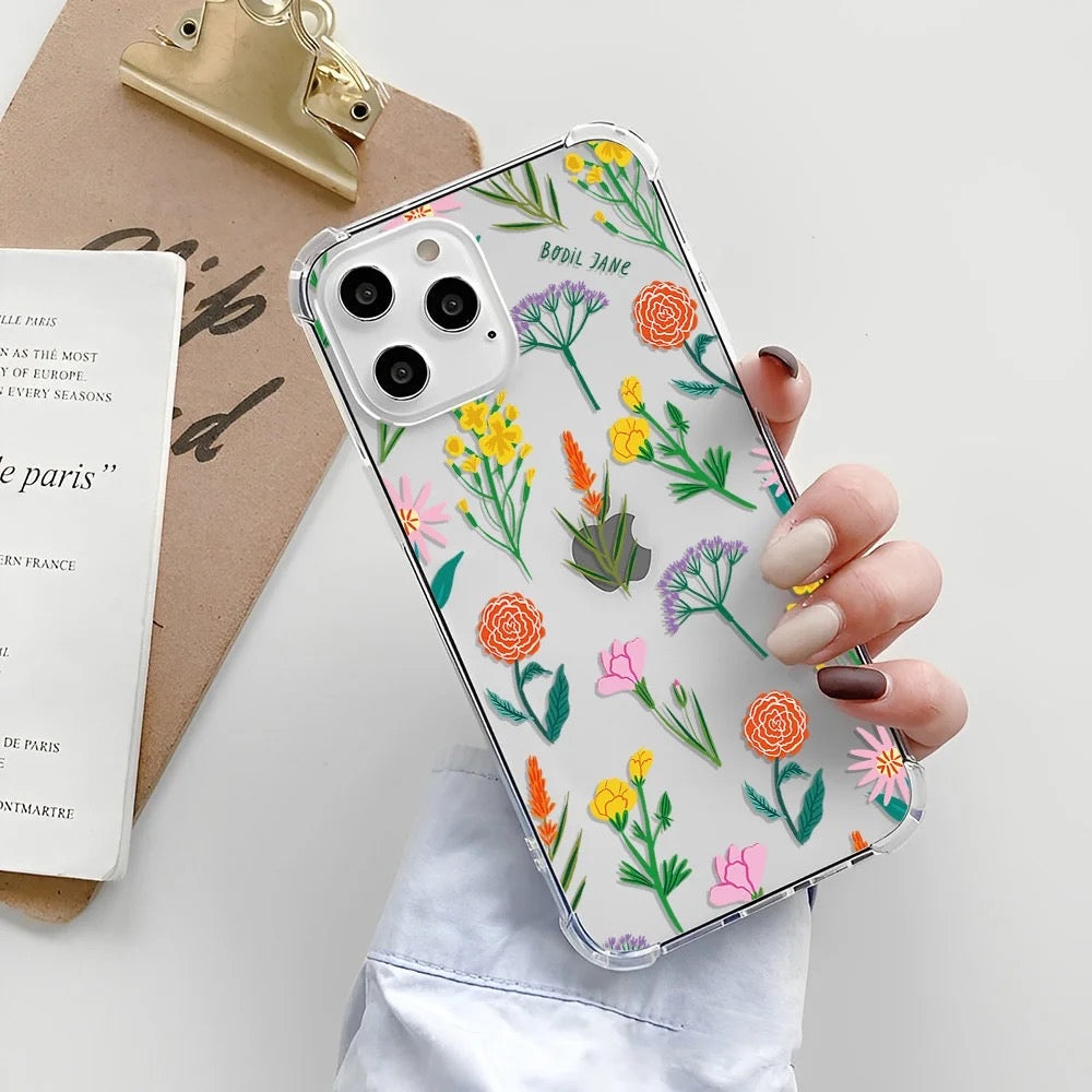 "Flaunt your floral flair." printed case for all phone models 
 (Available for all models just write your phone model)