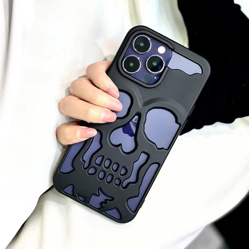 "Unearthed Elegance: Skull-Themed Phone Cases for the Bold and Stylish" BLACK