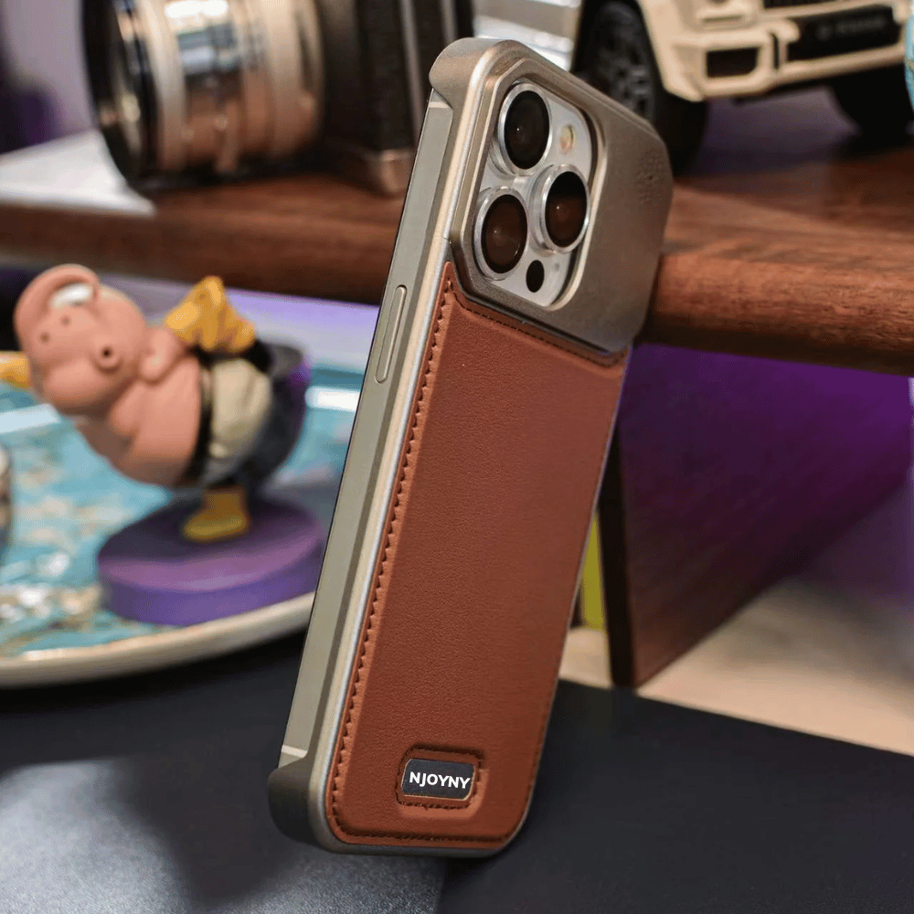 ✨Magsafe Magnetic Metal Leather Frameless Fragrance Phone Case For iPhone