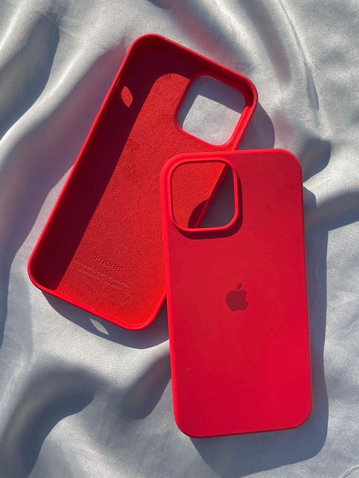 iPhone Premium Quality Silicone Case (Red Color)