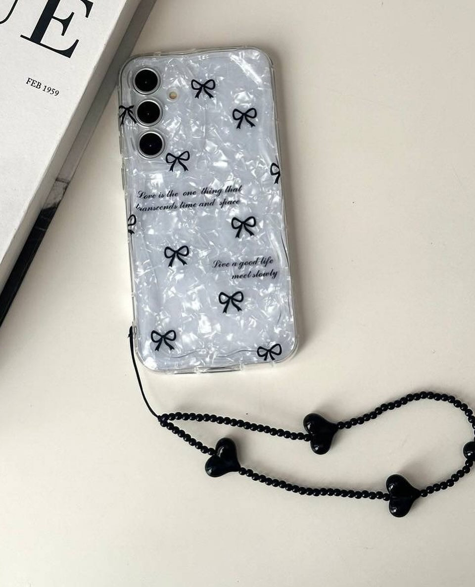 Bow chubby Shimmer with Hanging Charm 70% OFF TODAY