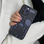 "Unearthed Elegance: Skull-Themed Phone Cases for the Bold and Stylish" BLACK