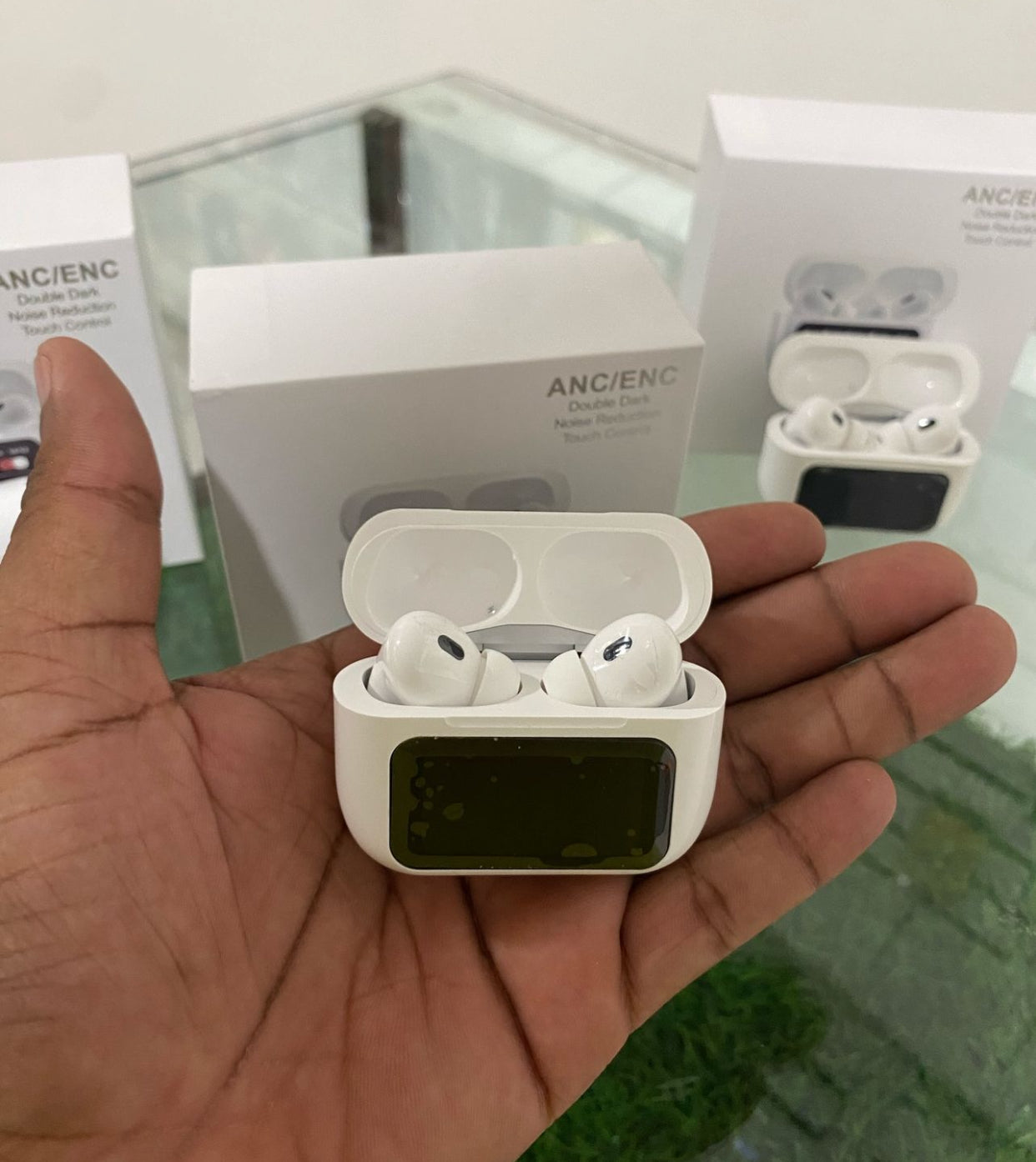 Airpods Pro With Screen Display Premium Quality With ANC