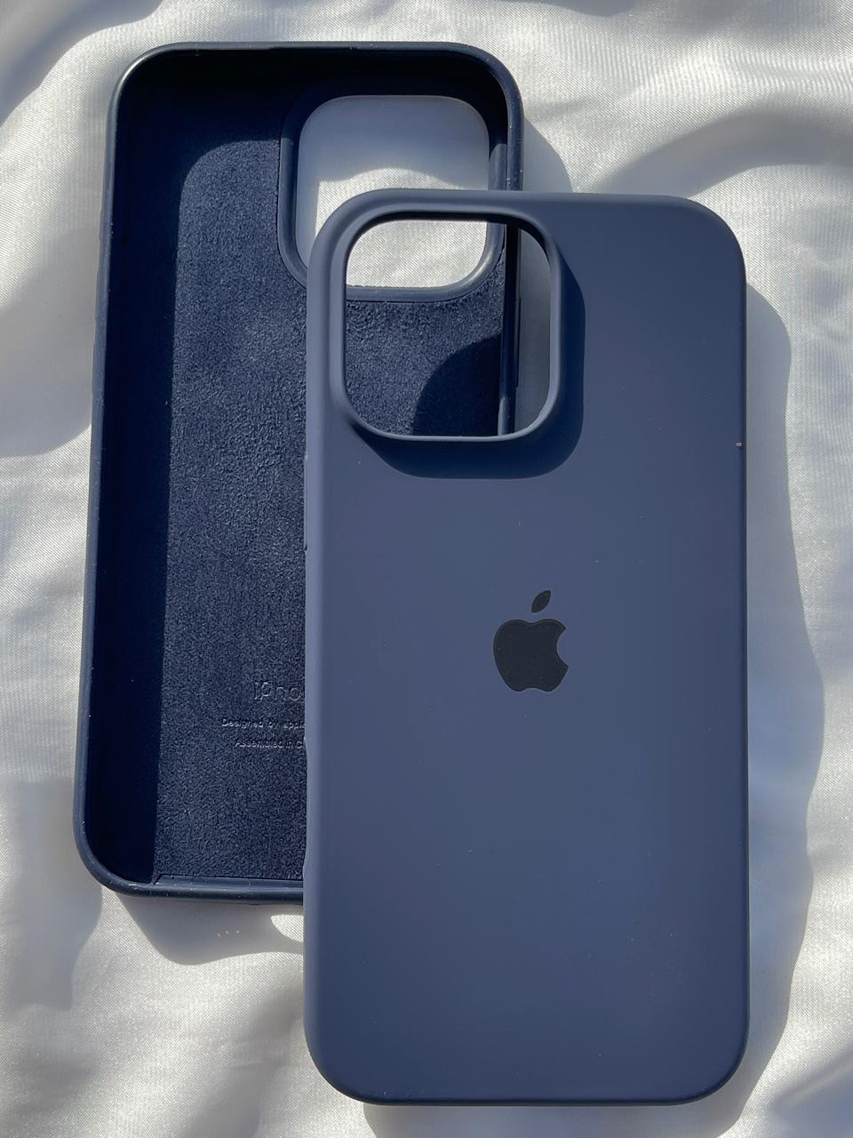 iPhone Premium Quality Silicone Case (Navy Blue Color)