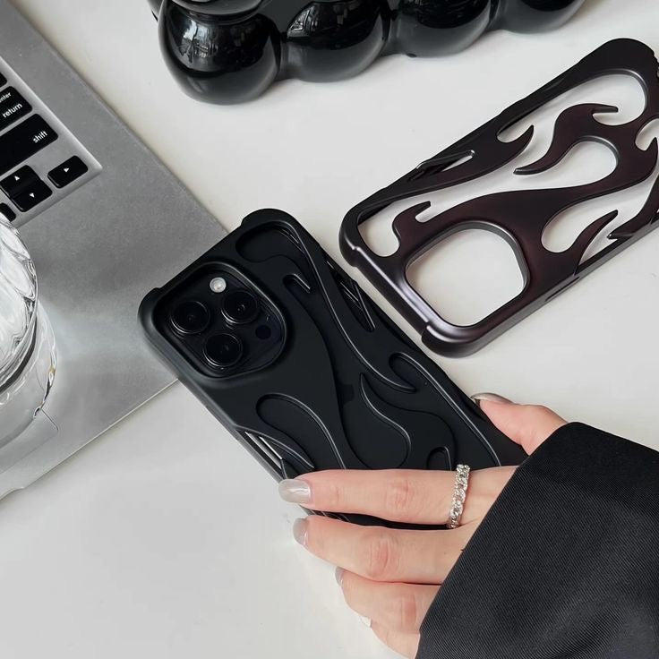 Premium Matte Flames case for iPhone