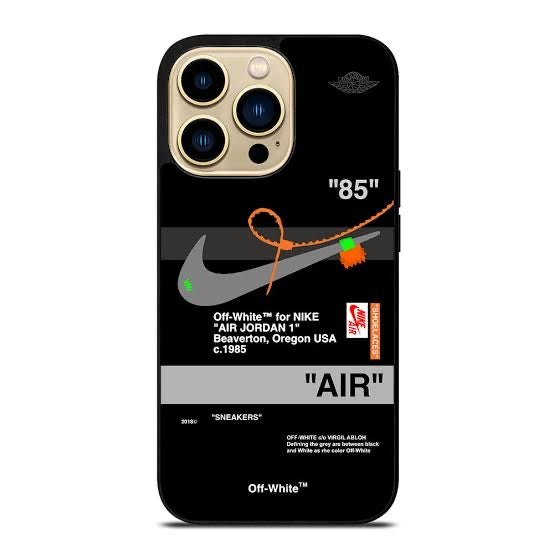 Nike Air Customise printed 2D Plated premium quality case for all models ( Write your phone model in Order special instructions )