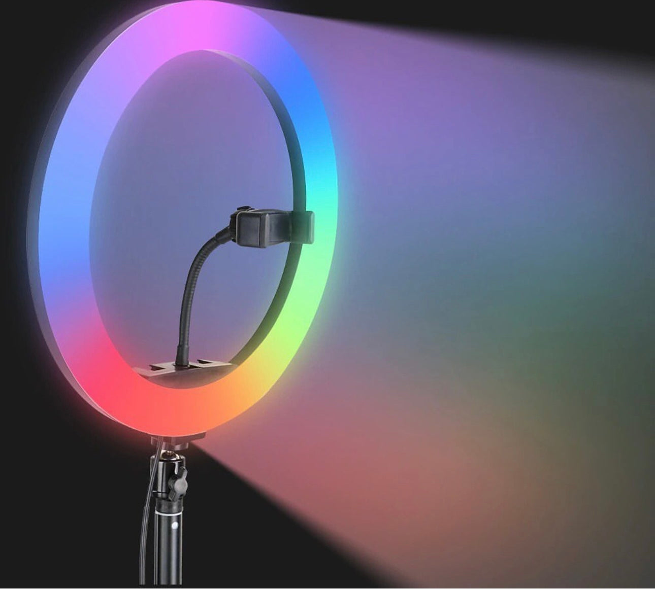 The Ultimate RGB Ring Light with Stand (33 cm) - 16 Modes or Colors of Illumination for Creativity in Pakistan"