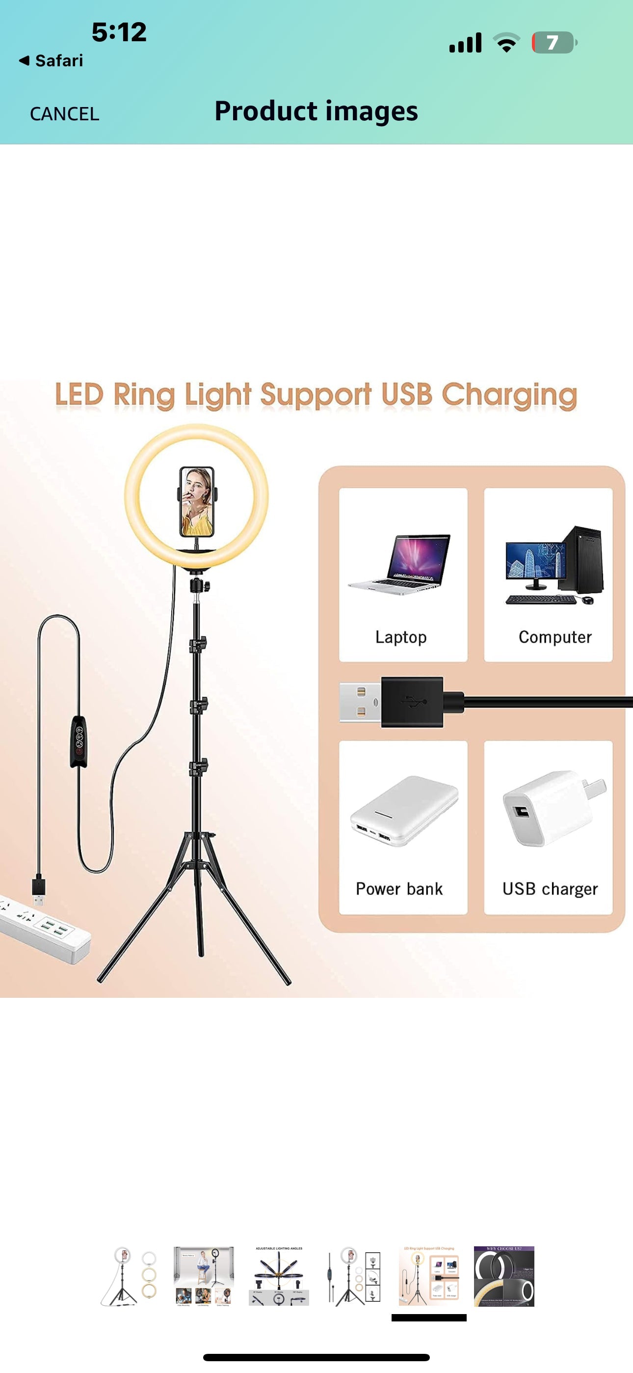 26cm 10 inches Best RingLight with 8 Feet stand for Videos, Youtube, Tiktok, Selfies