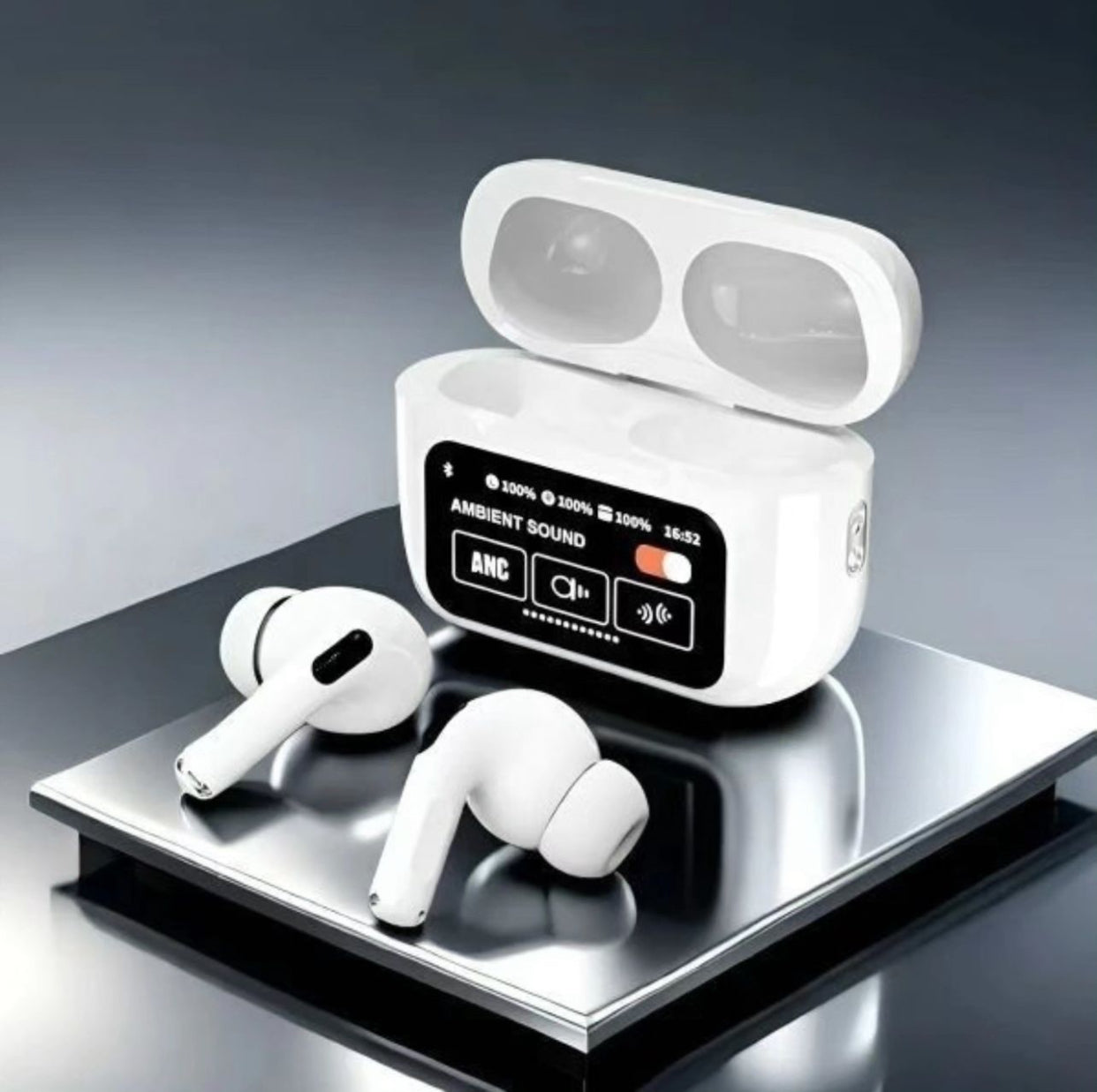 Airpods Pro With Screen Display Premium Quality With ANC