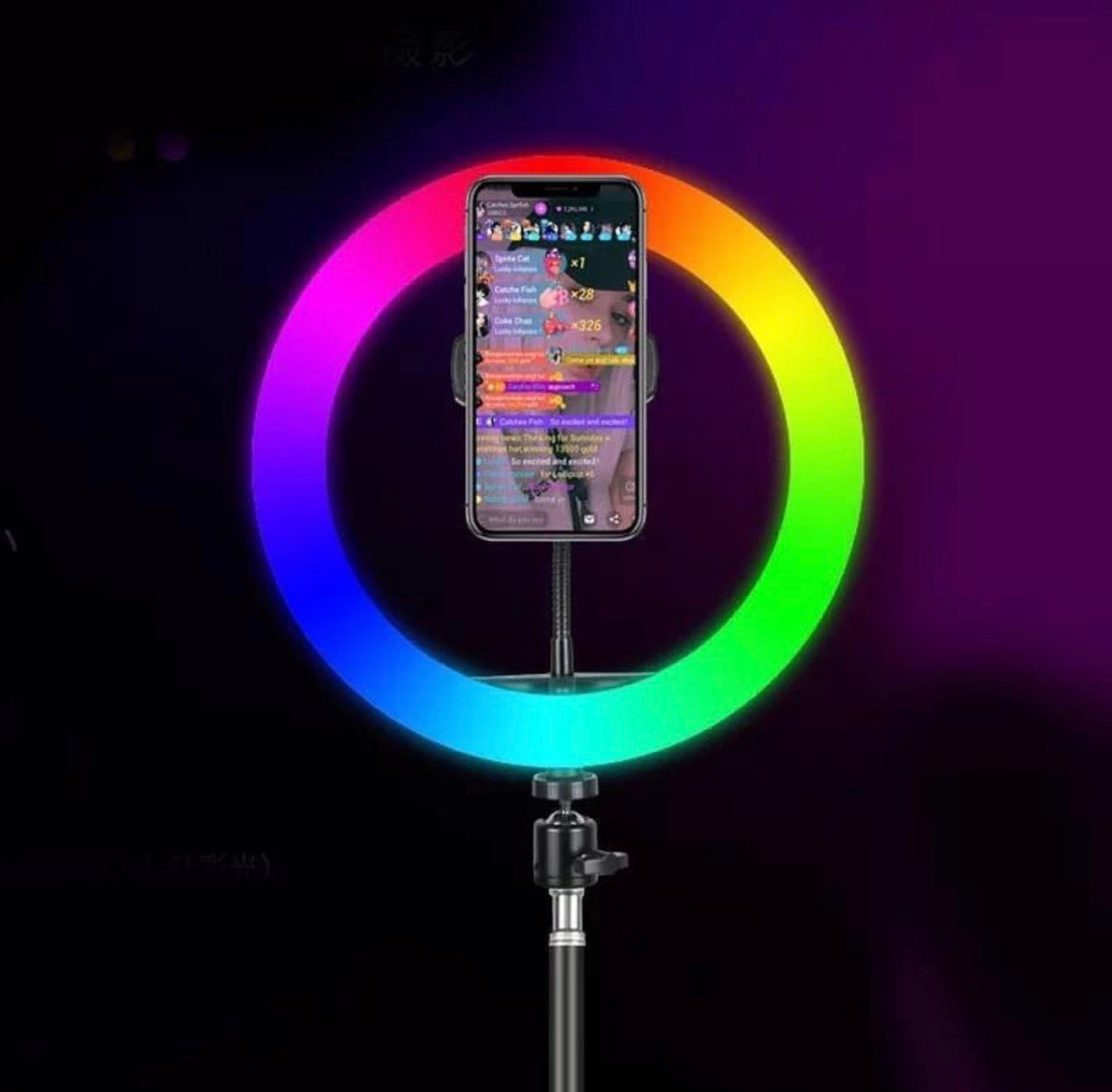 The Ultimate RGB Ring Light with Stand (26cm) - 16 Modes or Colors of Illumination for Creativity in Pakistan"