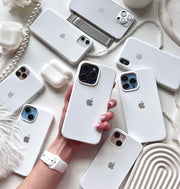 iPhone Premium Quality Silicone Case with micro fiber padding inside super soft silky feel (WHITE COLOR)