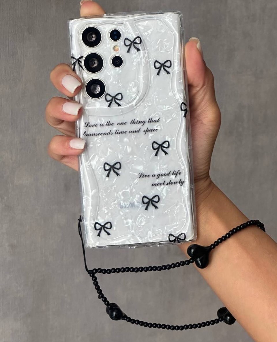 Bow chubby Shimmer with Hanging Charm 70% OFF TODAY