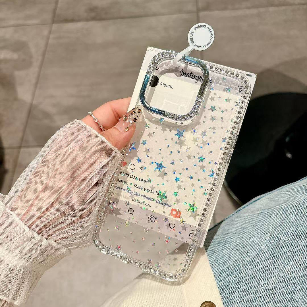 Premium Star Glittery Shimmer Case For iPhone (best seller)