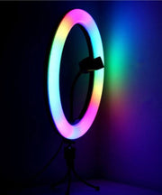 The Ultimate RGB Ring Light with Stand (26cm) - 16 Modes or Colors of Illumination for Creativity in Pakistan"