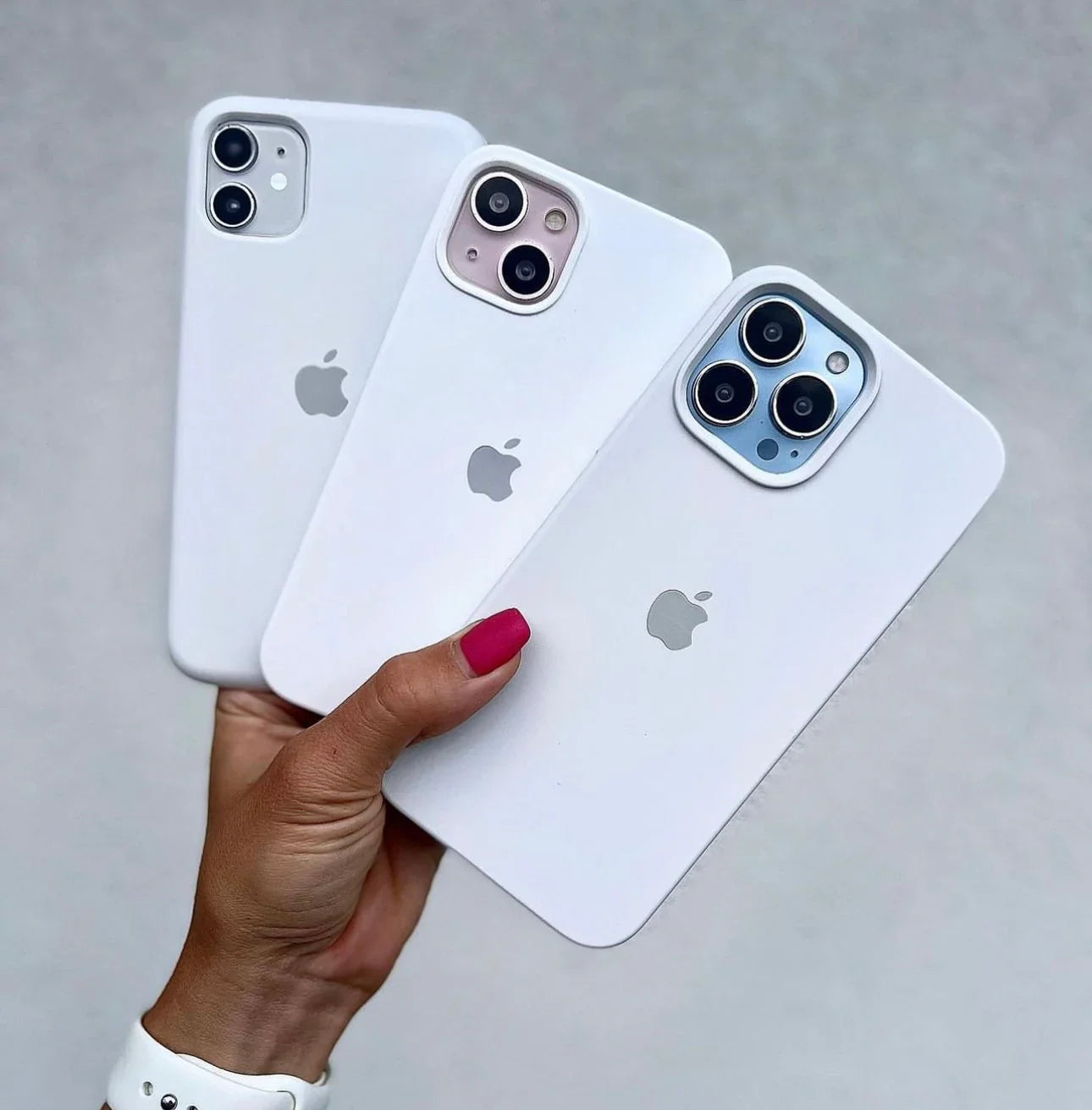 iPhone Premium Quality Silicone Case (White Color)