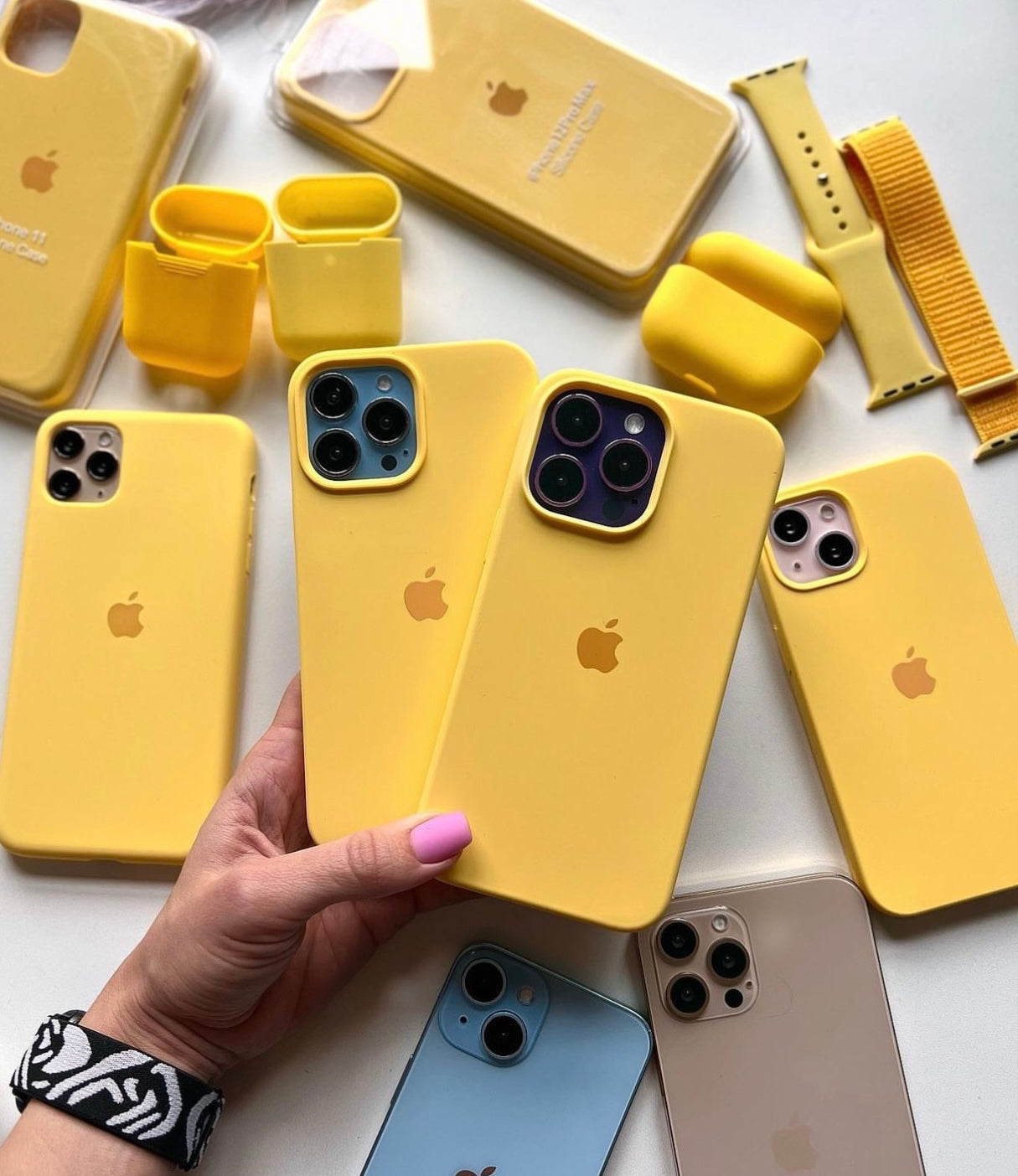 iPhone Premium Quality Silicone Case (YELLOW COLOR)