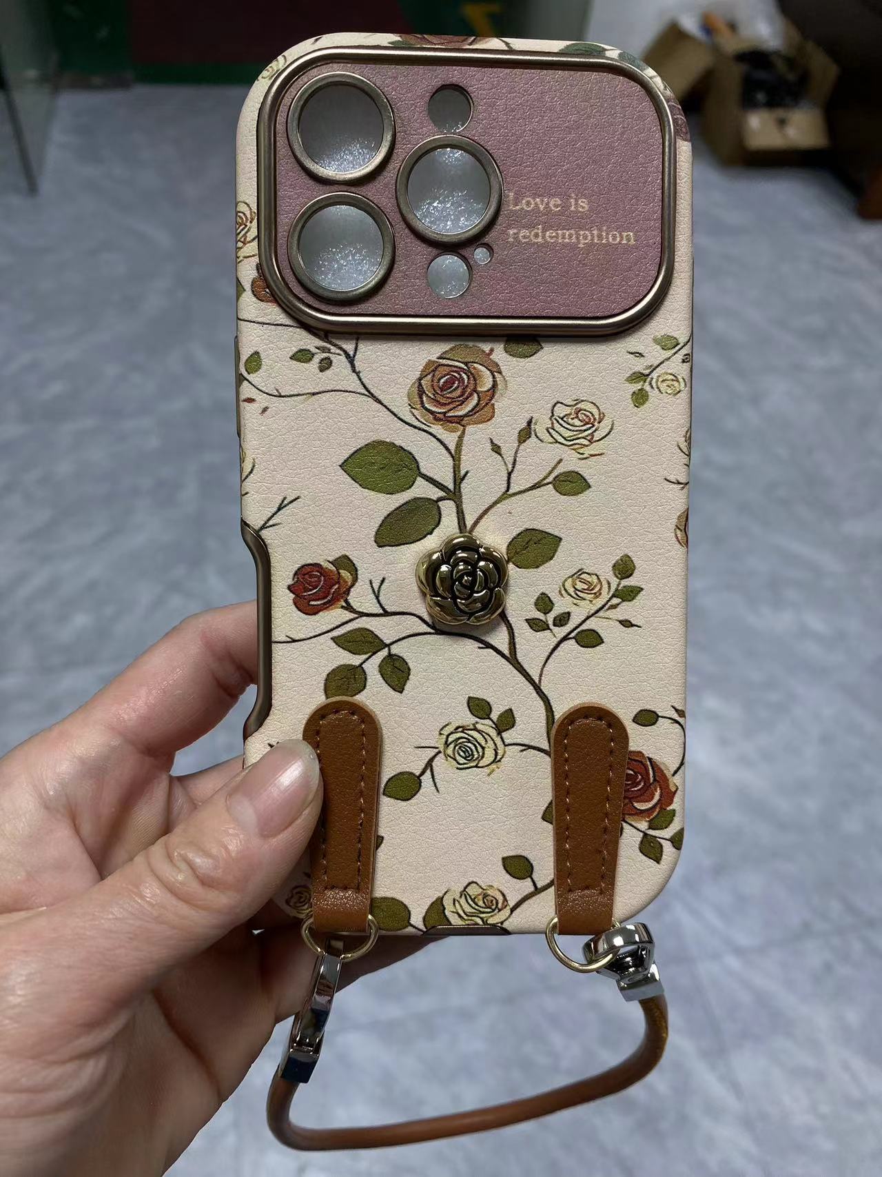 Premium Retro 3D Rope Case ( Premium Leather Finish )