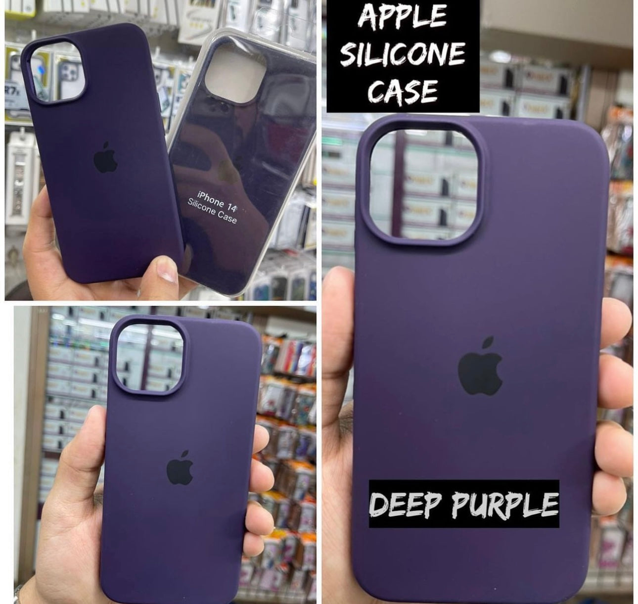 iPhone Premium Quality Silicone Case (Deep Purple color)