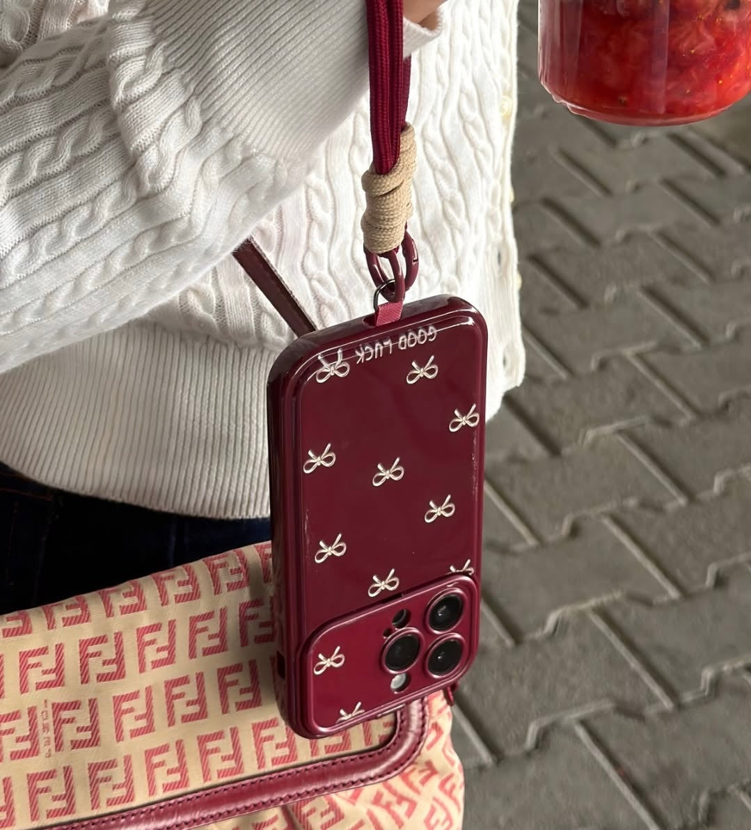Premium Bow Mirror Phone Case for iPhone
