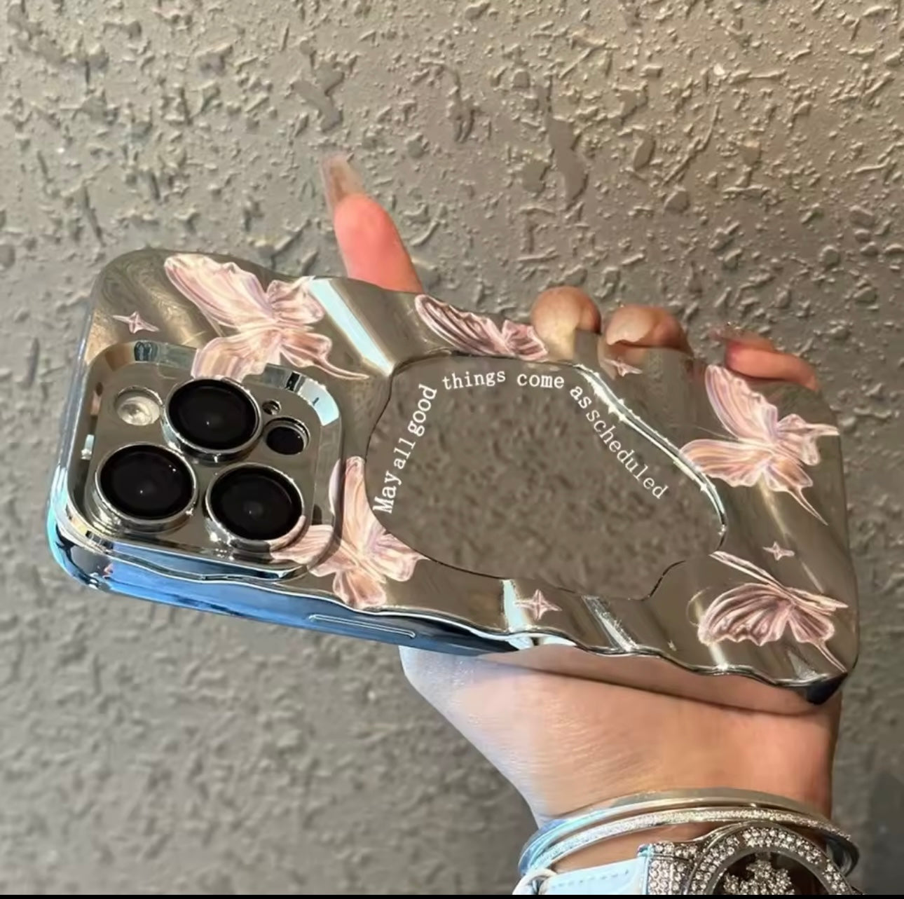 🦋 Butterfly Mirror Premium iPhone Case – NOW 70% OFF!