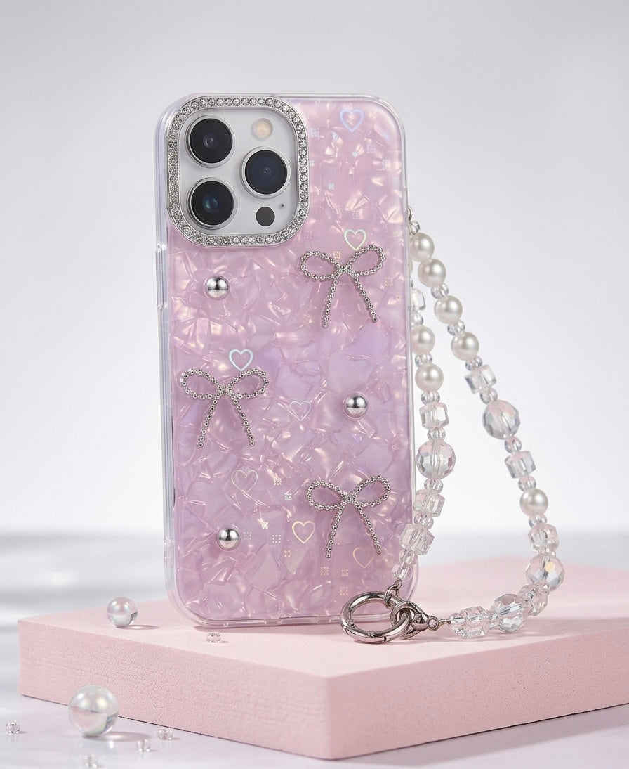 ✨ Premium Bow Crystal Diamond iPhone Case