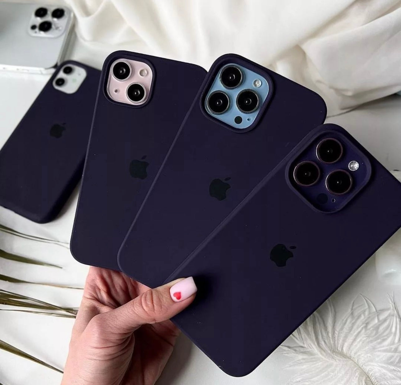 iPhone Premium Quality Silicone Case (Deep Purple color)