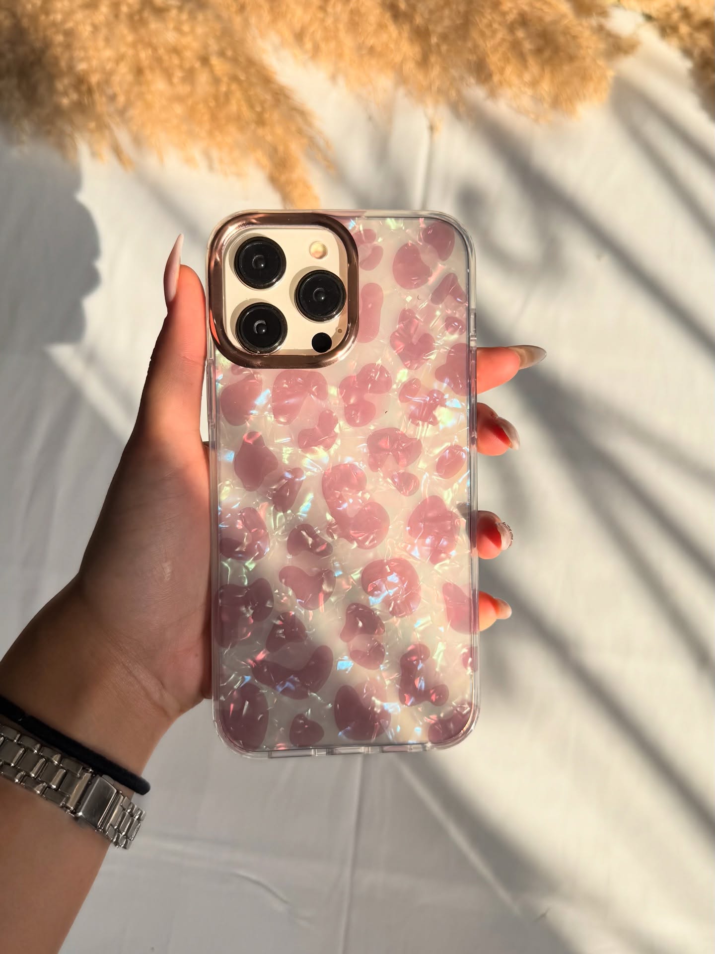 Cheetah Laser Marble Case 🐆💎