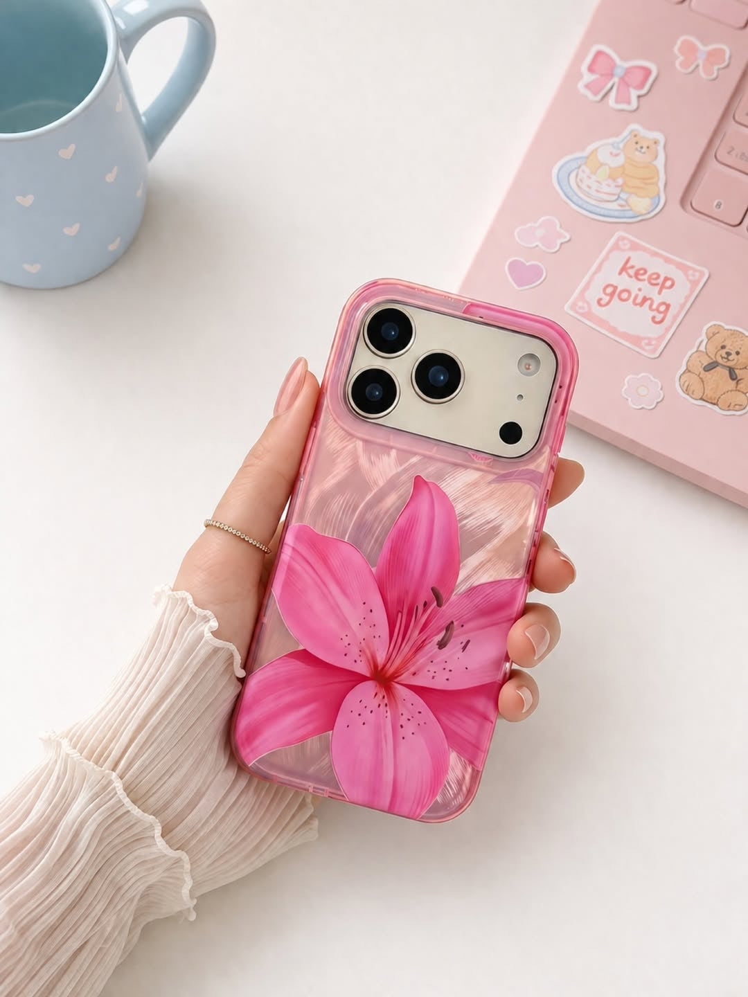 Pink Lily IMD premium case