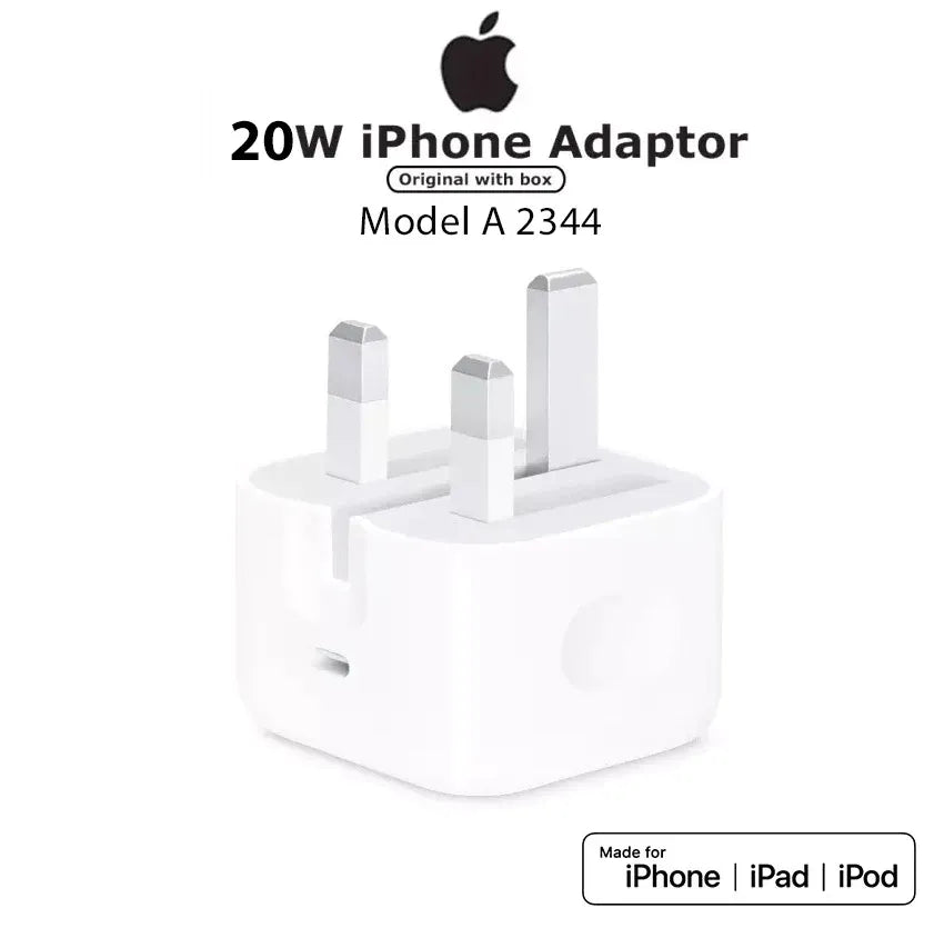 3 Pin 20w fast charging adapter (cable not included)