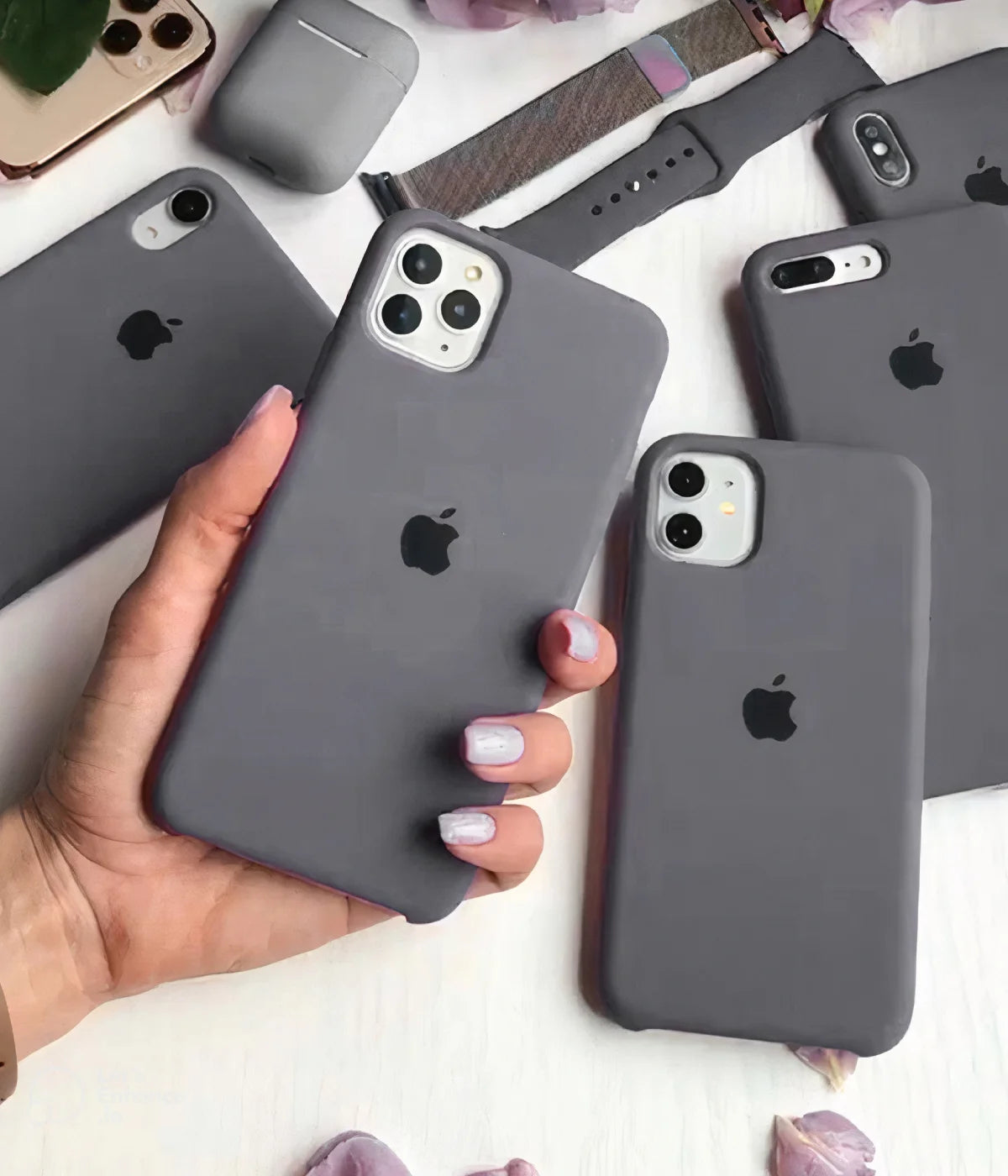 iPhone Premium Quality Silicone Case (GREY COLOR)