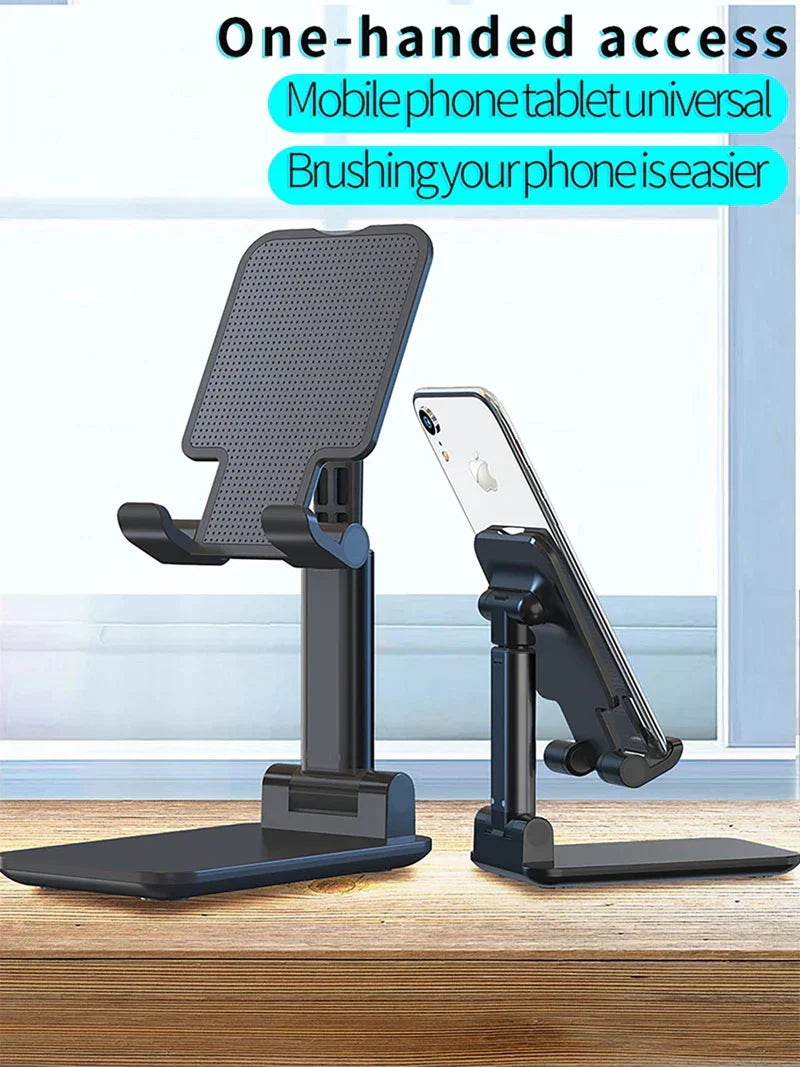 "Compact Brilliance: Foldable Metal Tablet Holder for iPhone & iPad 📱✨