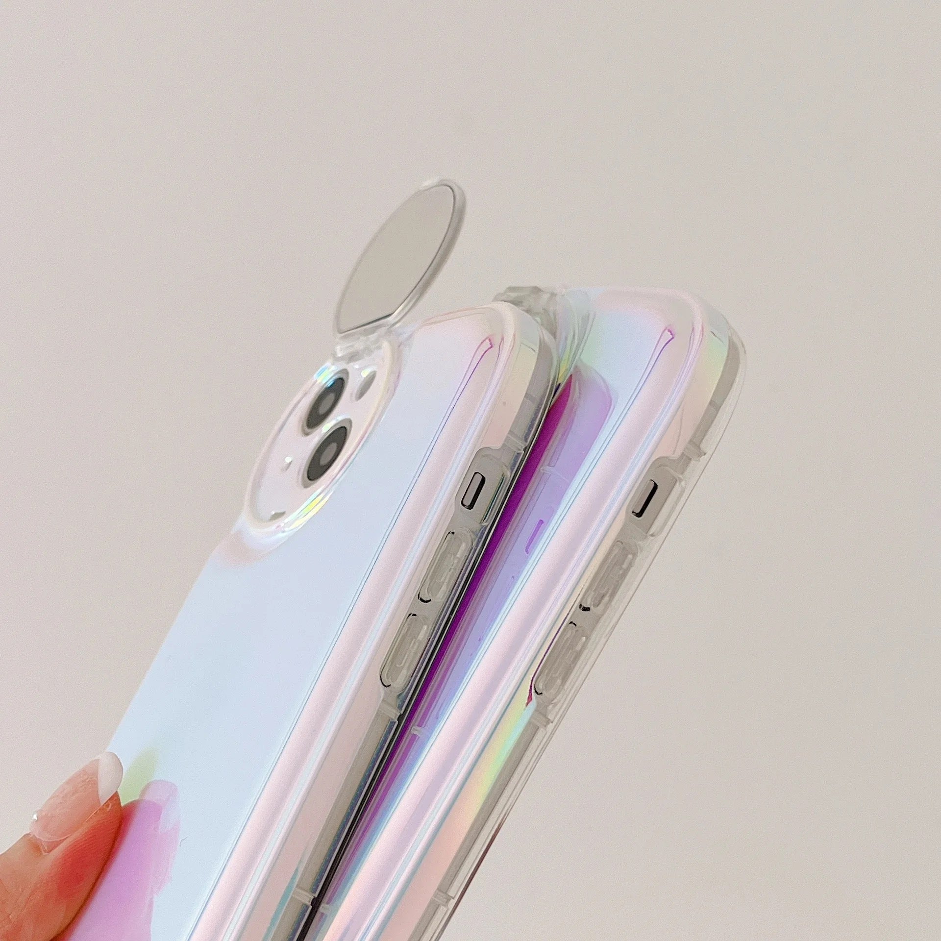 Laser premium holographic mirror case premium Quality