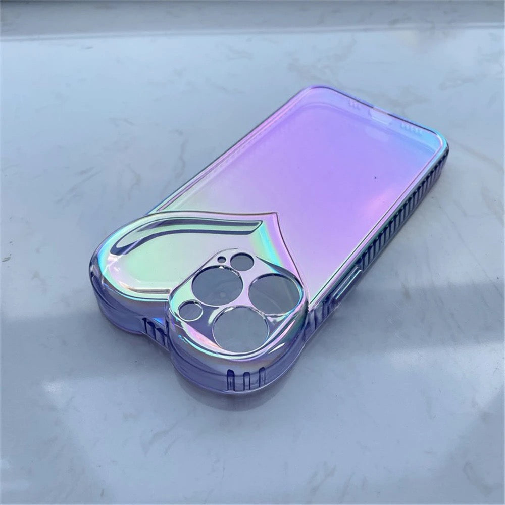 Heart holographic Case 16 Pro Max