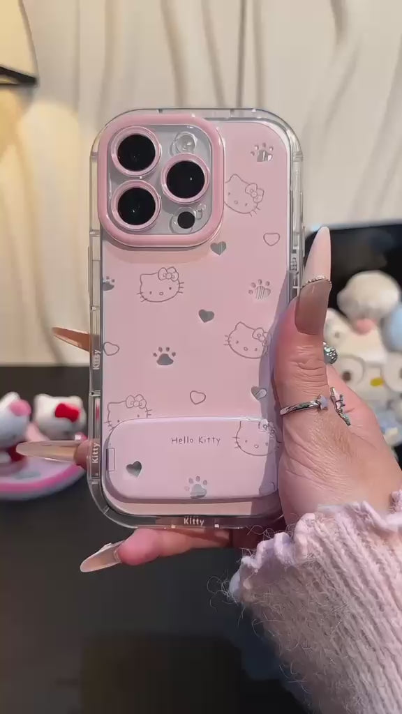 New Hellokitty Paw Stand Phone Case