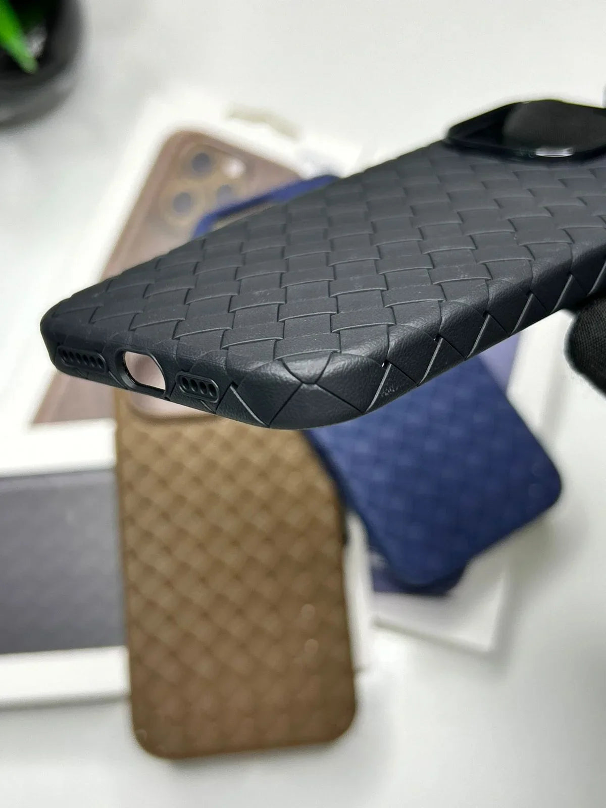 16 Pro Max Soft Woven Trendy Super Quality Case