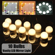 Set of 10 Vanity Bulbs for Mirror Makeup – Illuminate Your Beauty with Radiant Light, Perfecting Every Pout and Contour."
